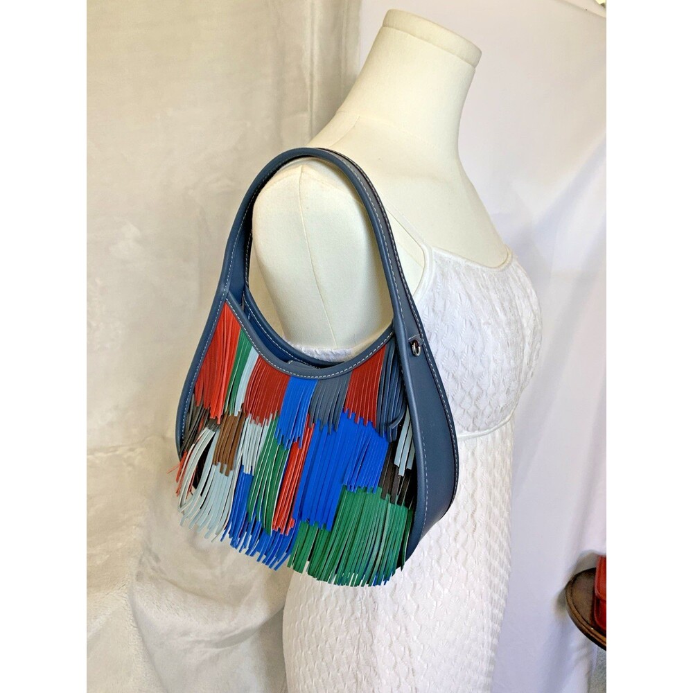 COACHTOPIA  Ergo Bag In Upcrafted Leather With Fringe CN960 - Picture 2 of 14